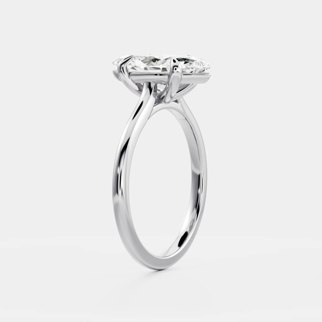 The Arie Ring - Marquise Cathedral Solitaire