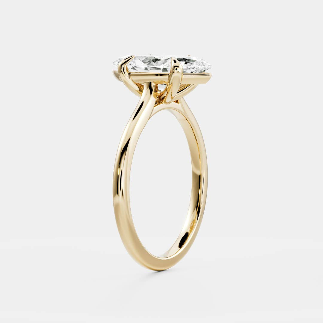 The Arie Ring - Marquise Cathedral Solitaire
