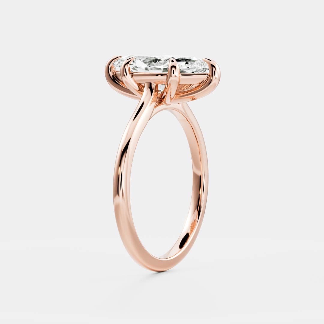 The Arie Ring - Marquise Cathedral Solitaire