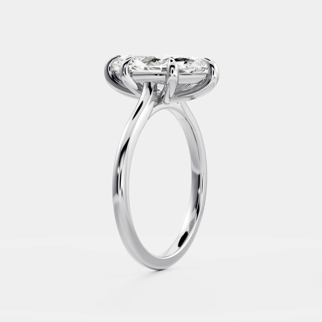 The Arie Ring - Marquise Cathedral Solitaire