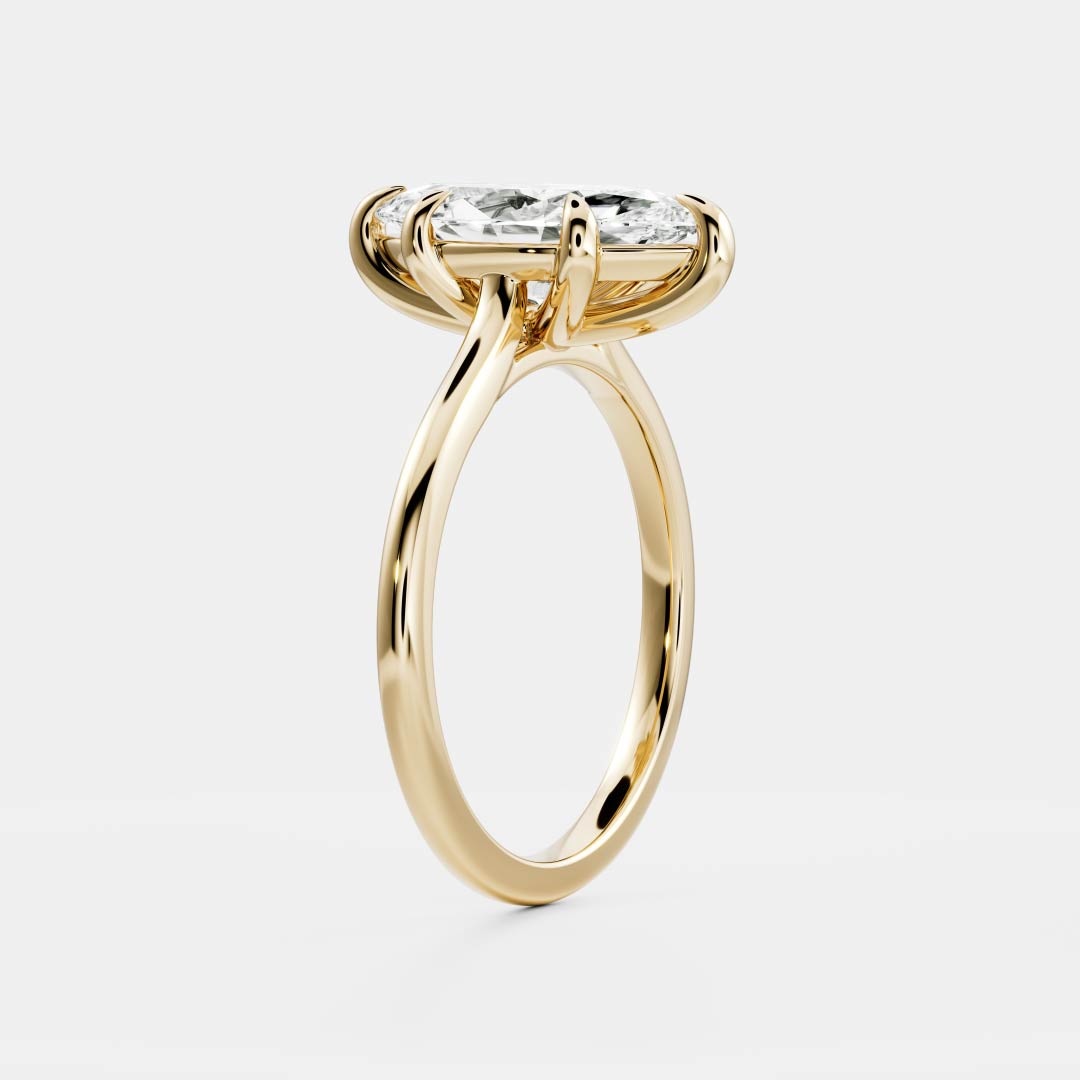 The Arie Ring - Marquise Cathedral Solitaire
