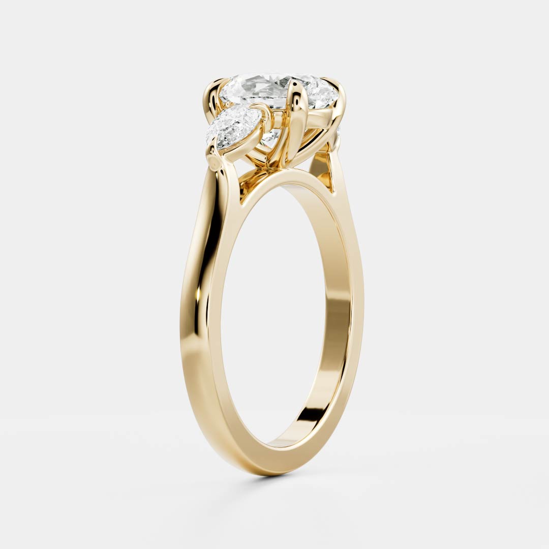 The Florence Ring - Oval and Pear Trilogy