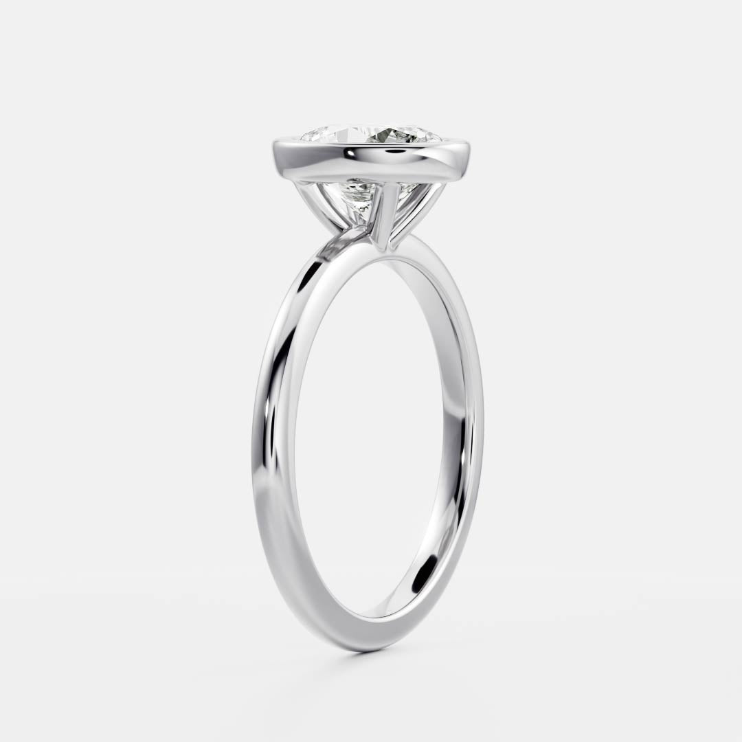 The Luise Ring® - Oval Bezel Solitaire