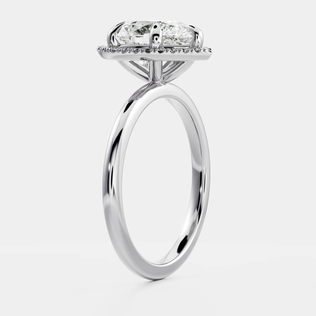 The Sophia Ring - Pear Halo