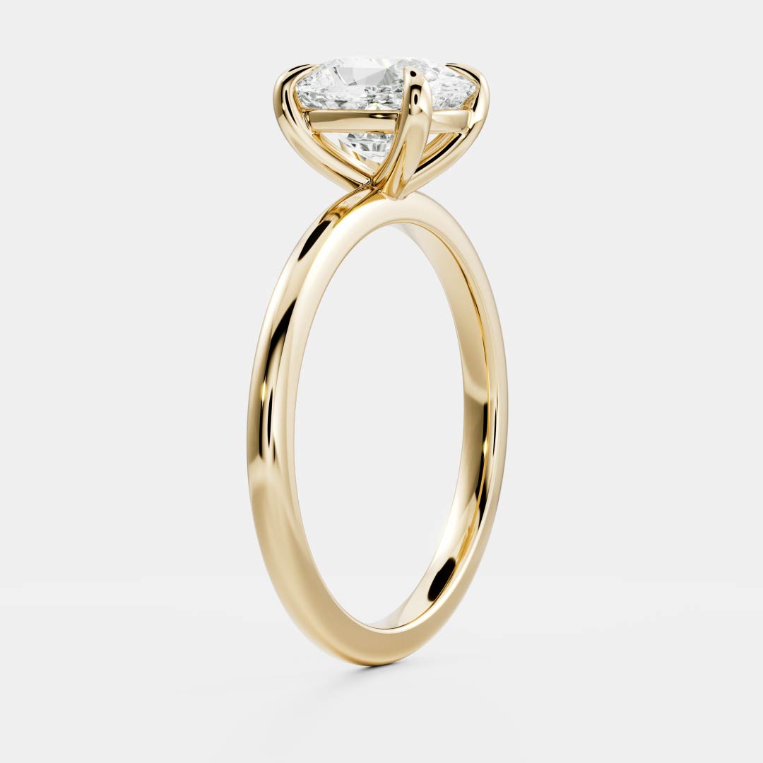 The Ophelia Ring - 4.03ct Lab-Grown Diamond Elongated Cushion Solitaire