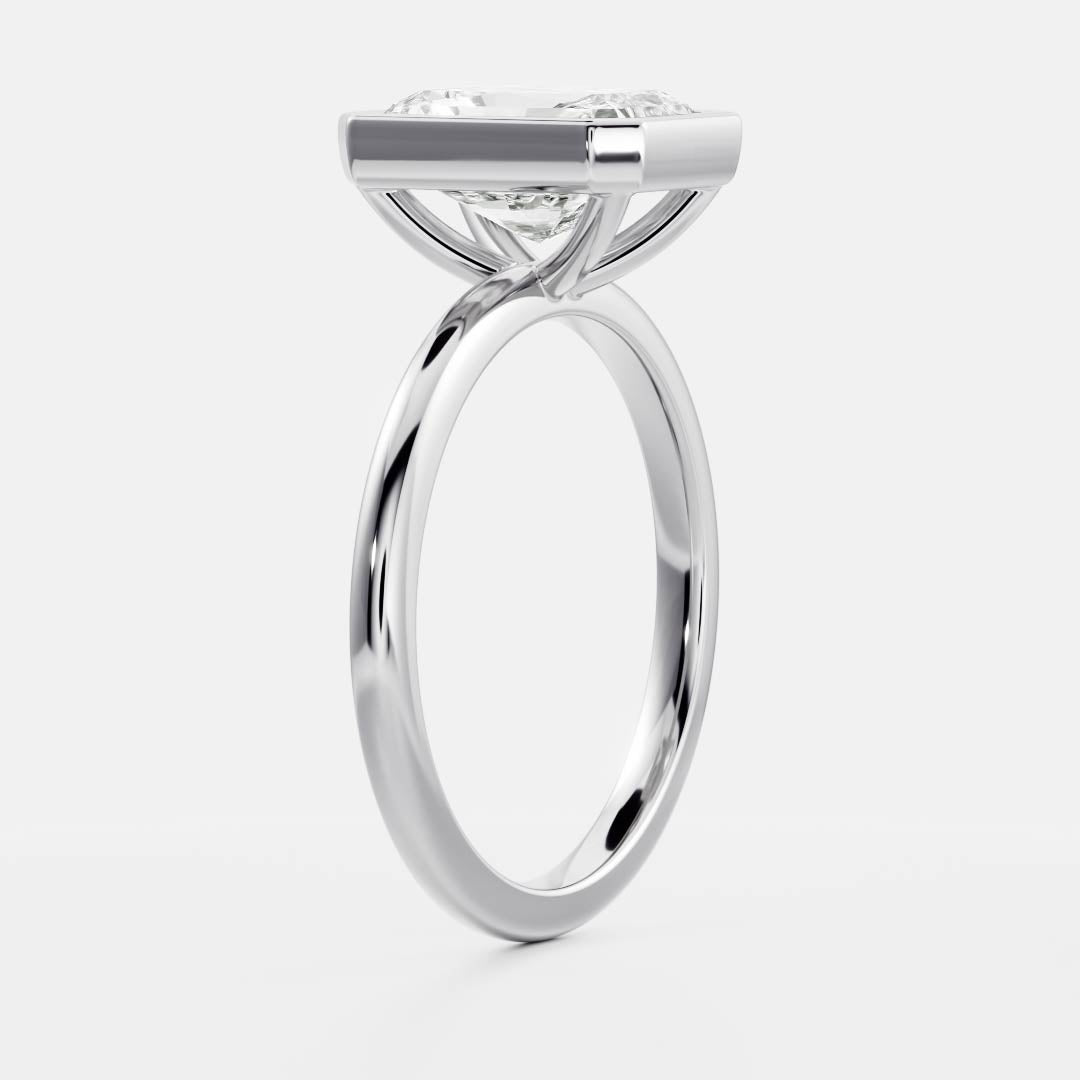 The Vienna Ring - Radiant Bezel Solitaire