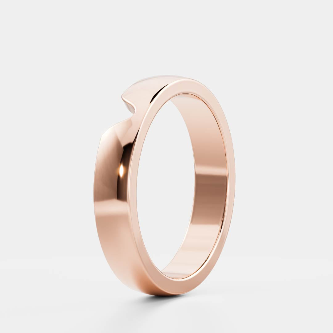 The Carlo Ring - Chevron Men's Ceremonial Band