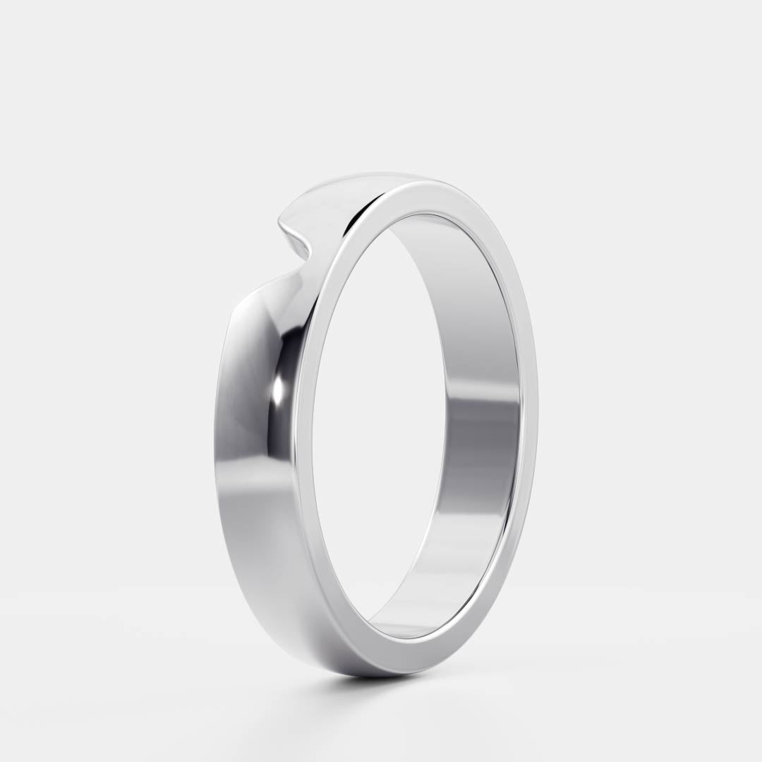 The Carlo Ring - Chevron Men's Ceremonial Band