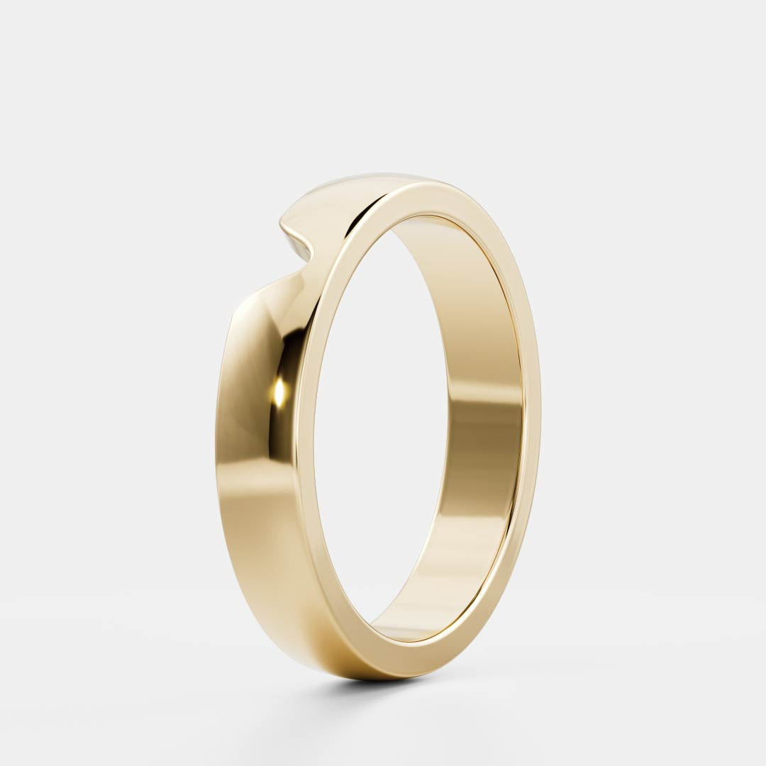 The Carlo Ring - Chevron Men's Ceremonial Band