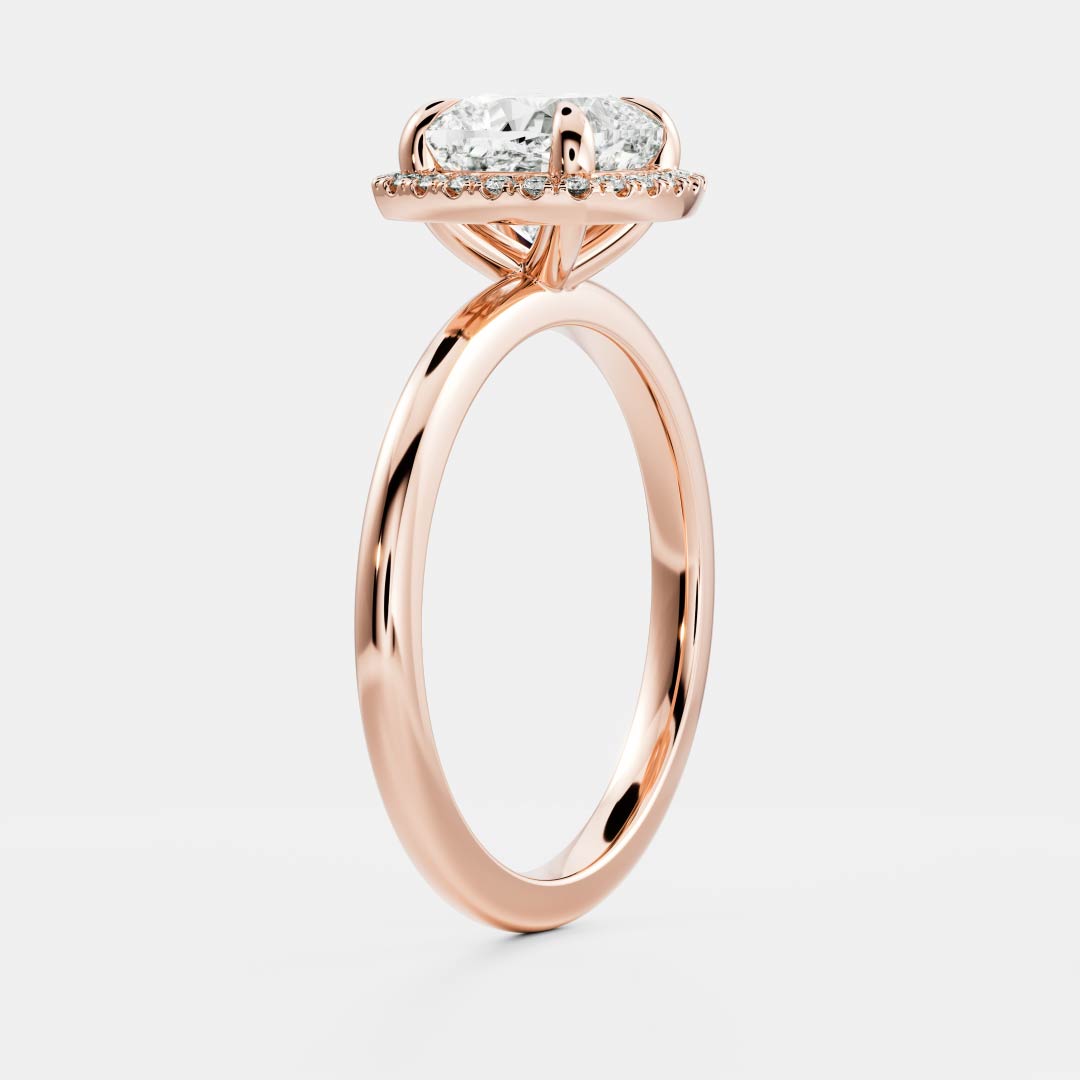 The Paloma Ring - Cushion Halo