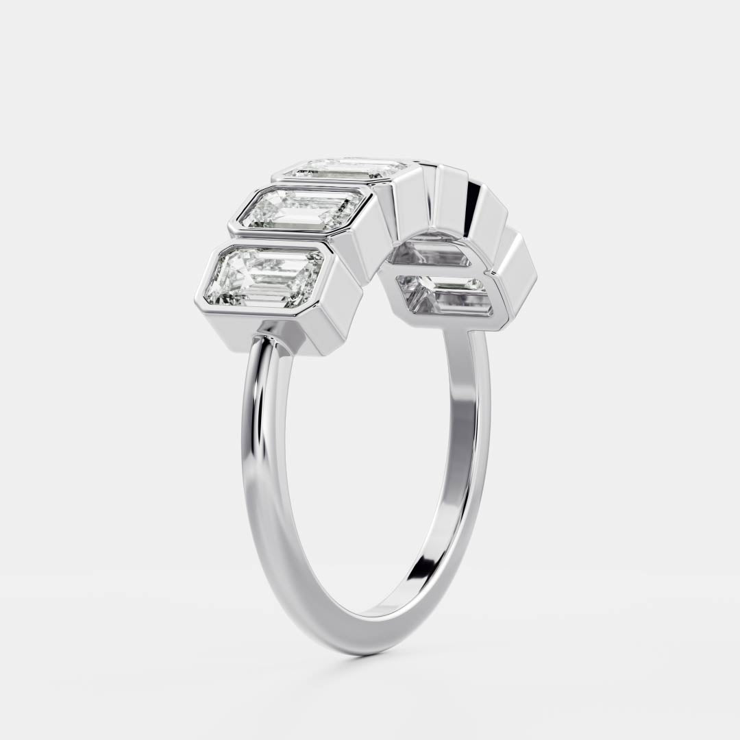 The Harper Ring - Emerald Bezel Ceremonial Ring