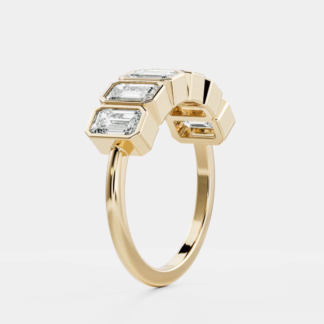 The Harper Ring - Emerald Bezel Ceremonial Ring