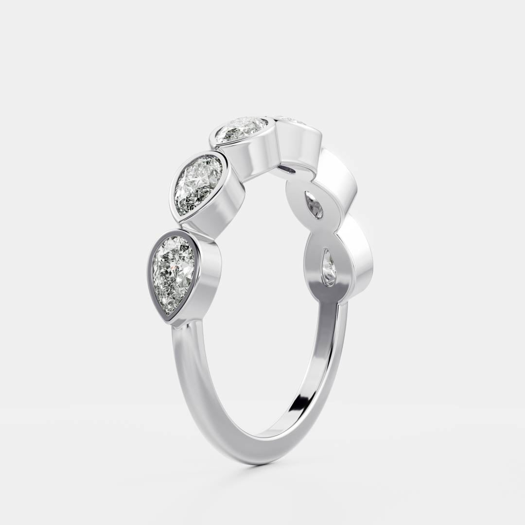 The Harper Ring - Pear Bezel Ceremonial Ring