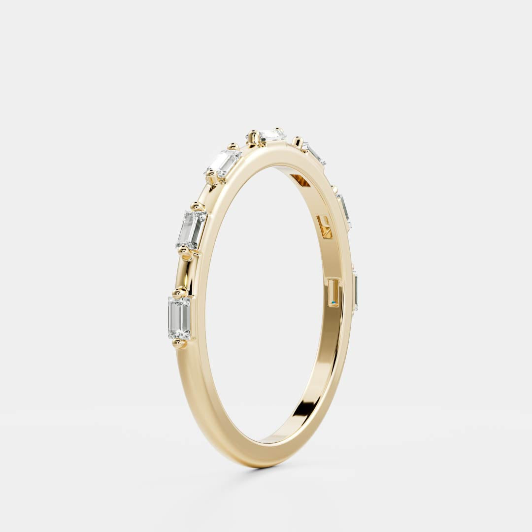 The Kiah Ring - Dainty Baguette Band