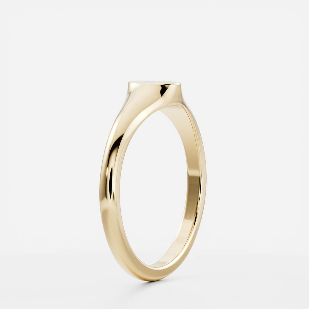 Signature Petite Oval Signet Ring