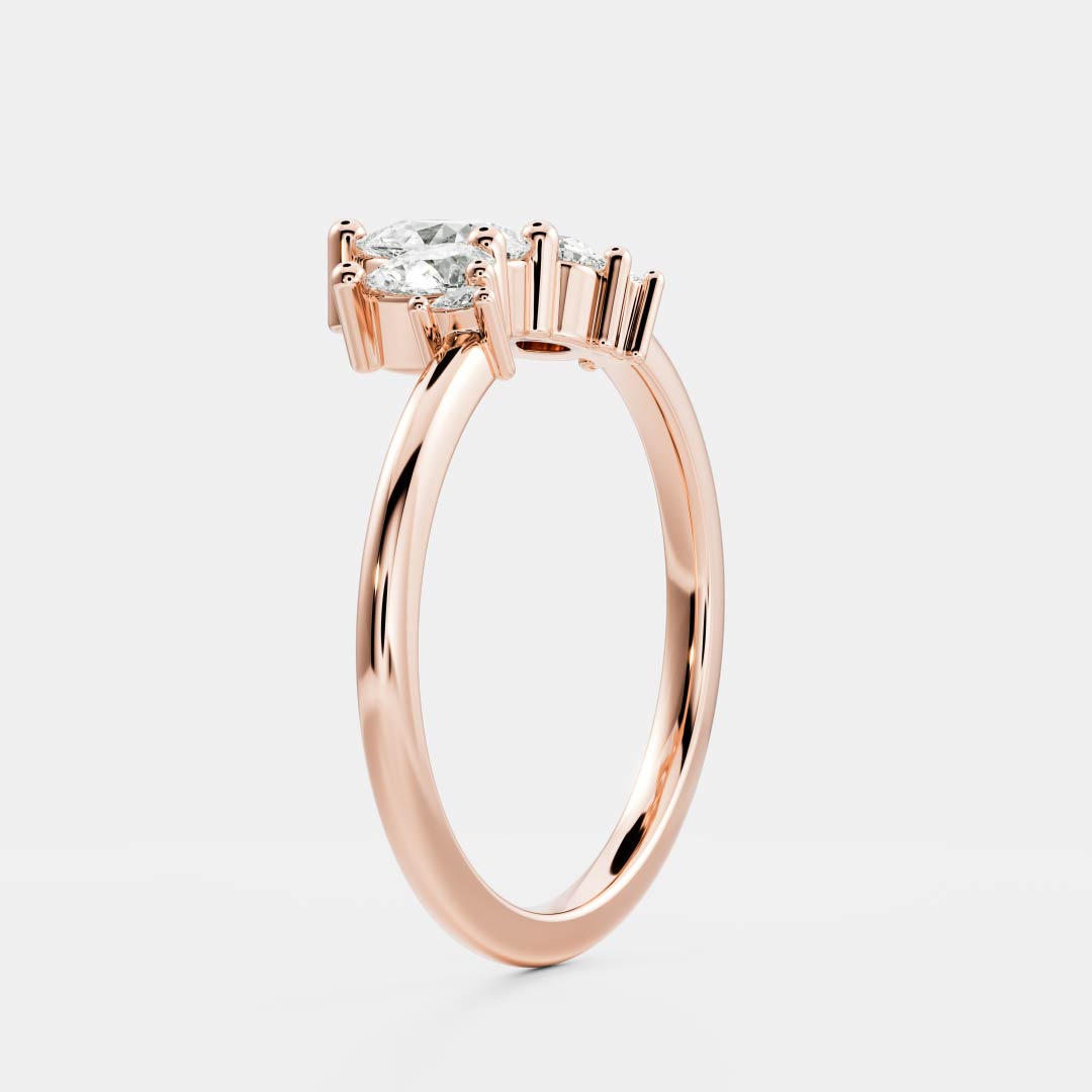 The Eleanor Ring - Crown Wedding Band