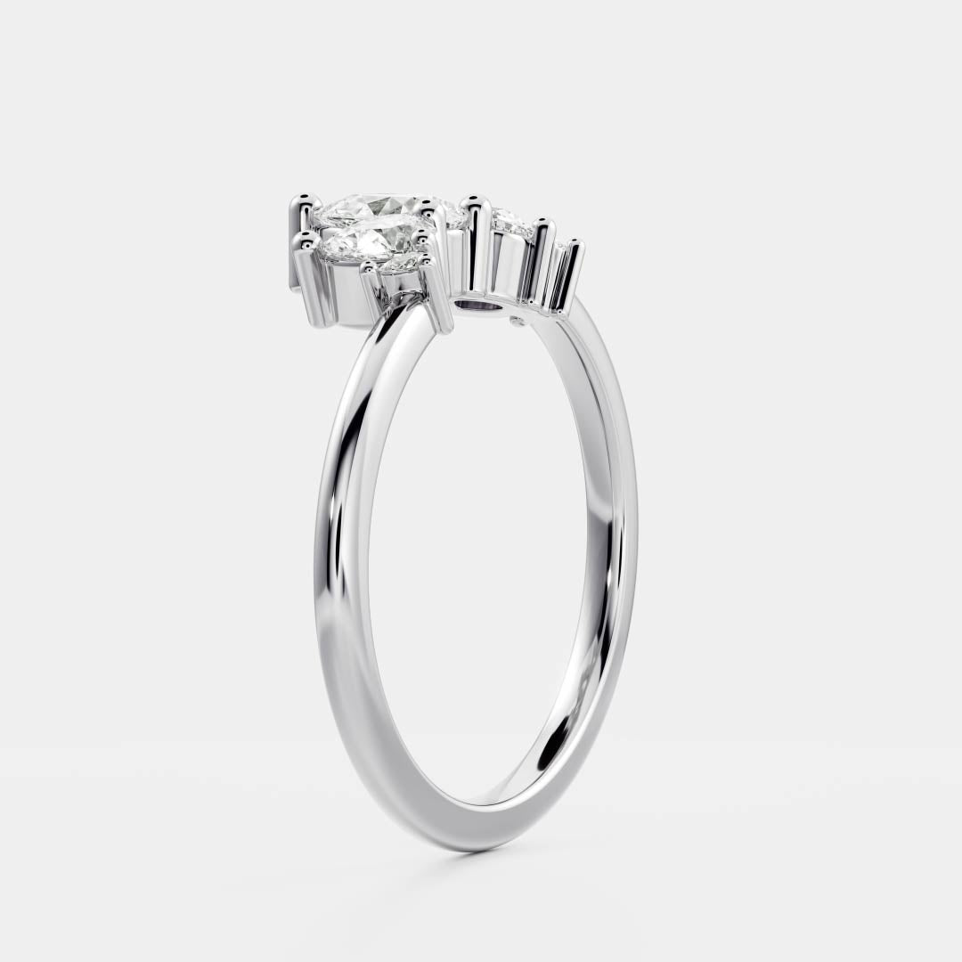 The Eleanor Ring - Crown Wedding Band