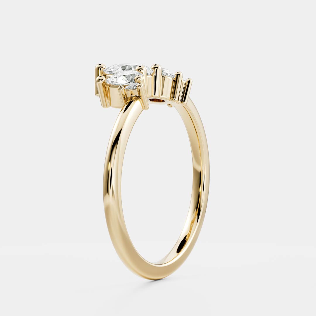 The Eleanor Ring - Crown Wedding Band