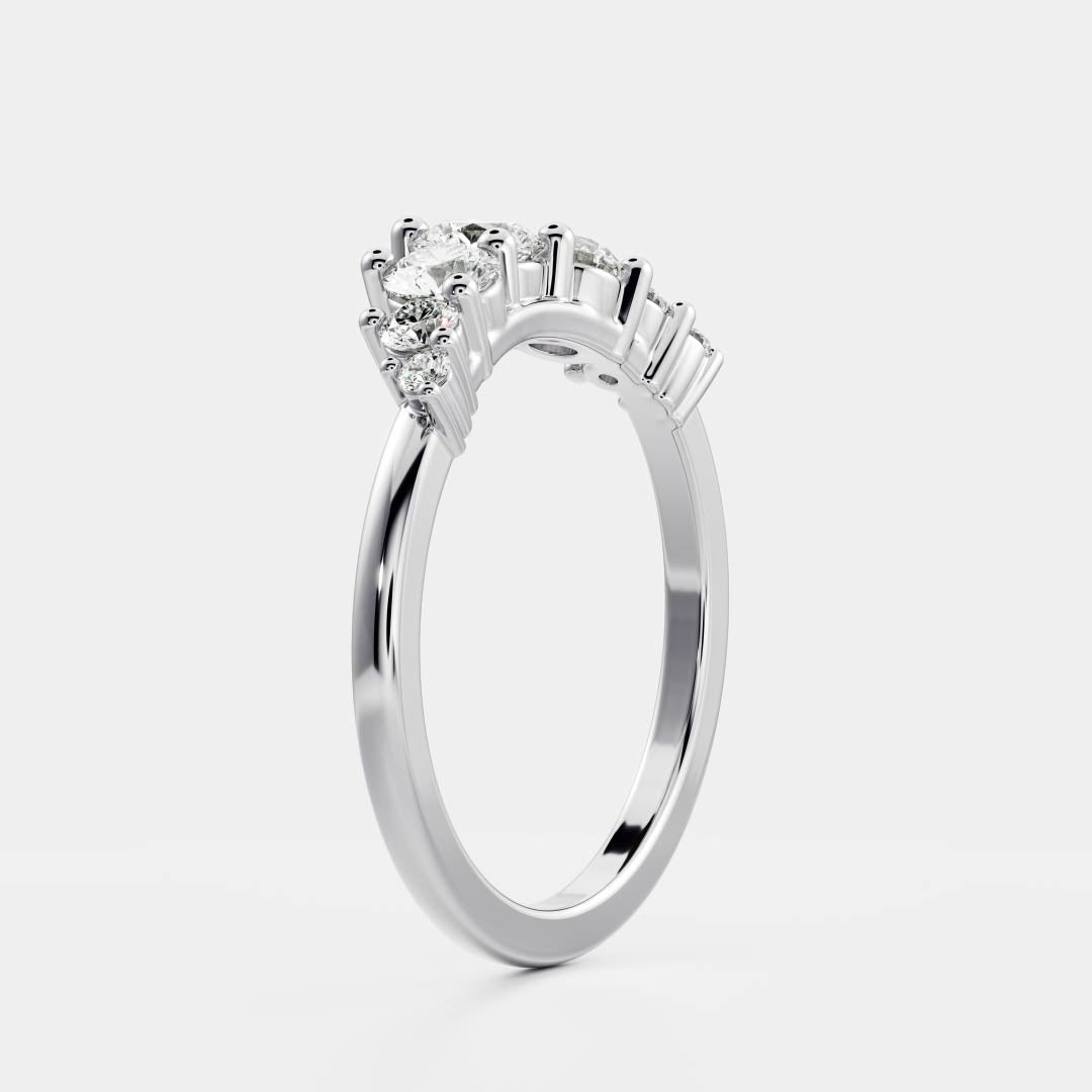 The Grace Ring - Crown Wedding Band