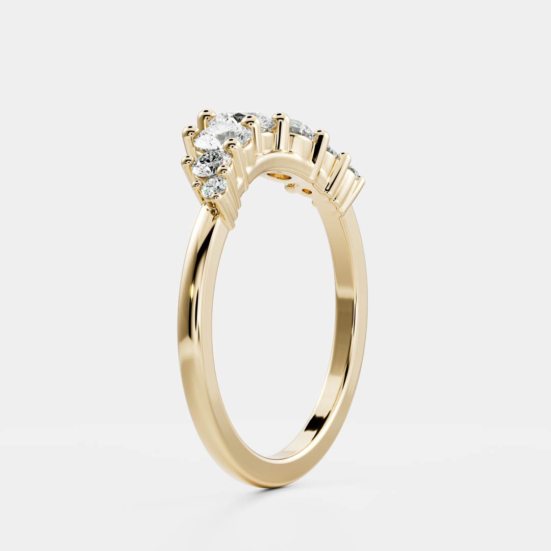 The Grace Ring - Crown Wedding Band