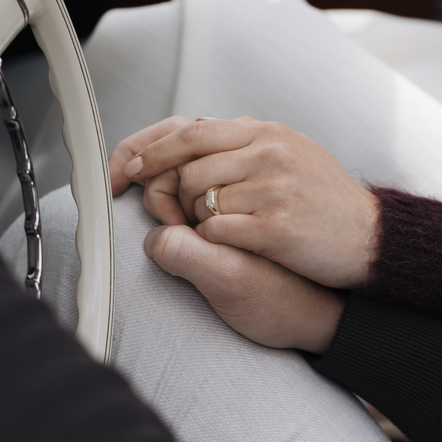 The Winslow Ring -  Radiant Half Bezel Signet