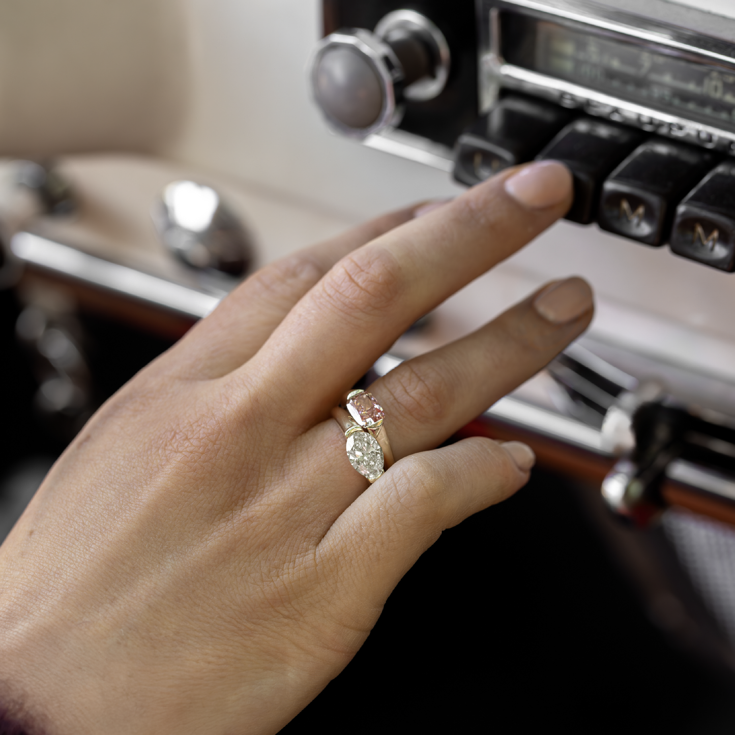 The Winslow Ring -  Oval Half Bezel Signet