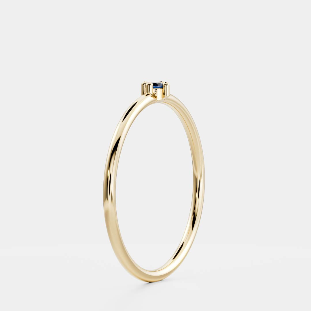 Signature Cultured Sapphire Birthstone Ring - September