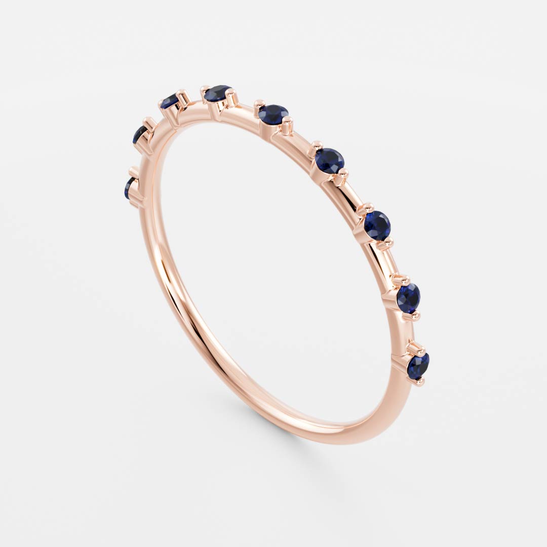 The Clara Ring - Cultured Sapphire Ceremonial Ring