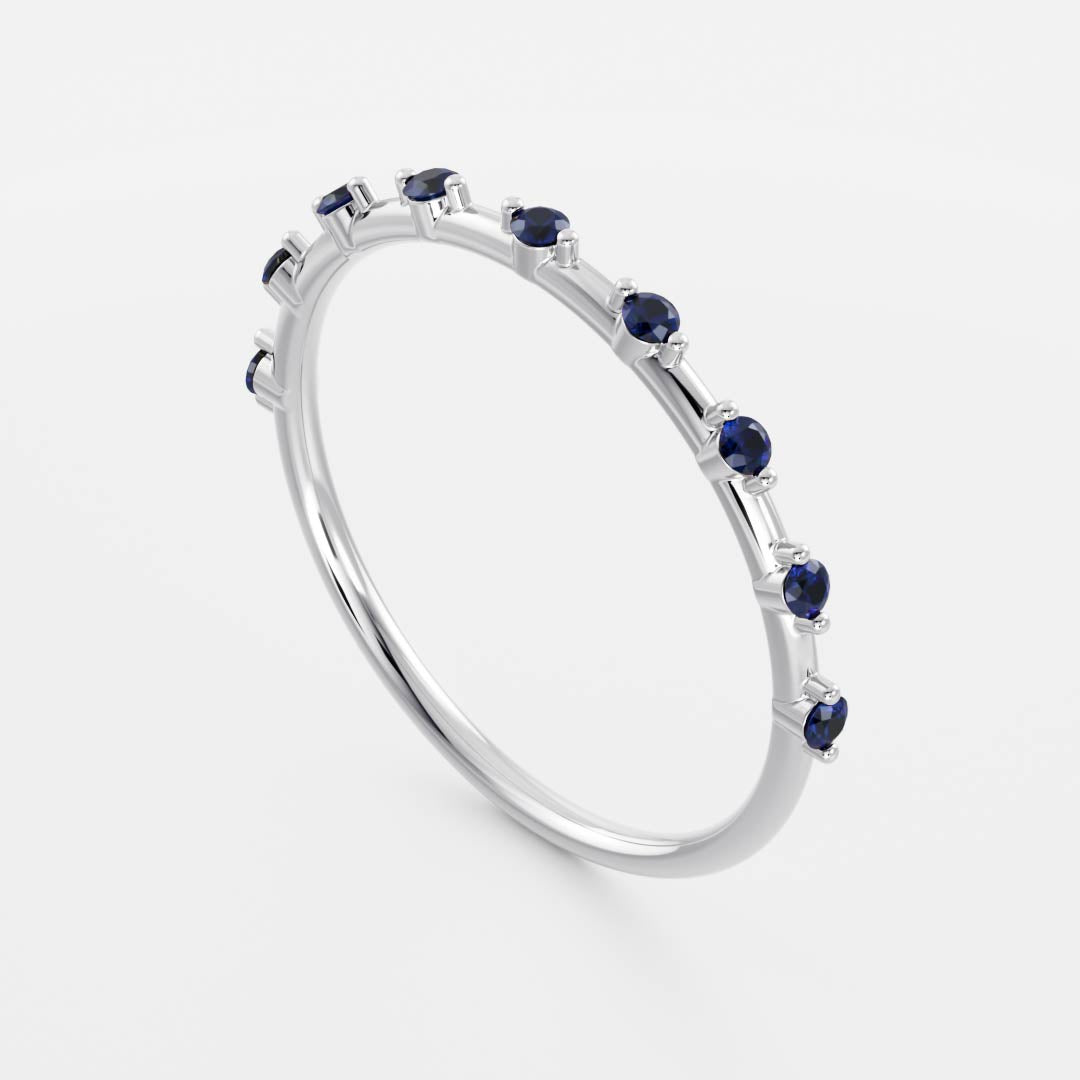 The Clara Ring - Cultured Sapphire Ceremonial Ring