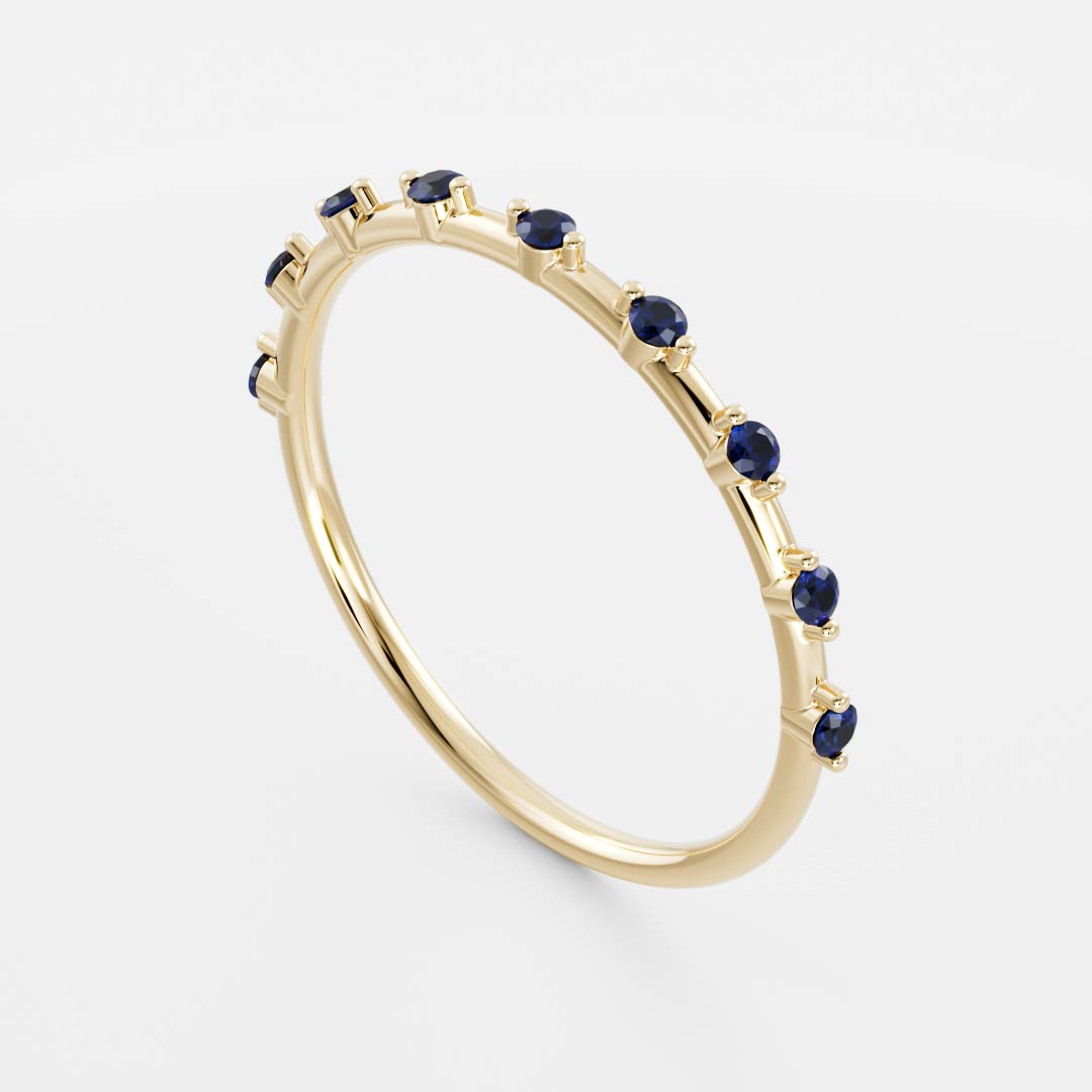 The Clara Ring - Cultured Sapphire Ceremonial Ring