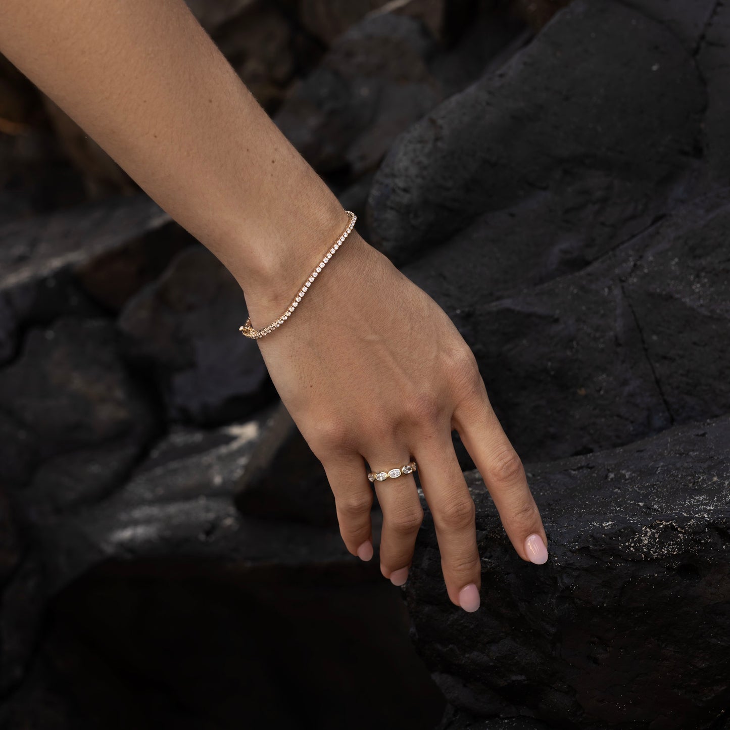 The Harper Ring - Horizontal Oval Bezel Ceremonial Ring