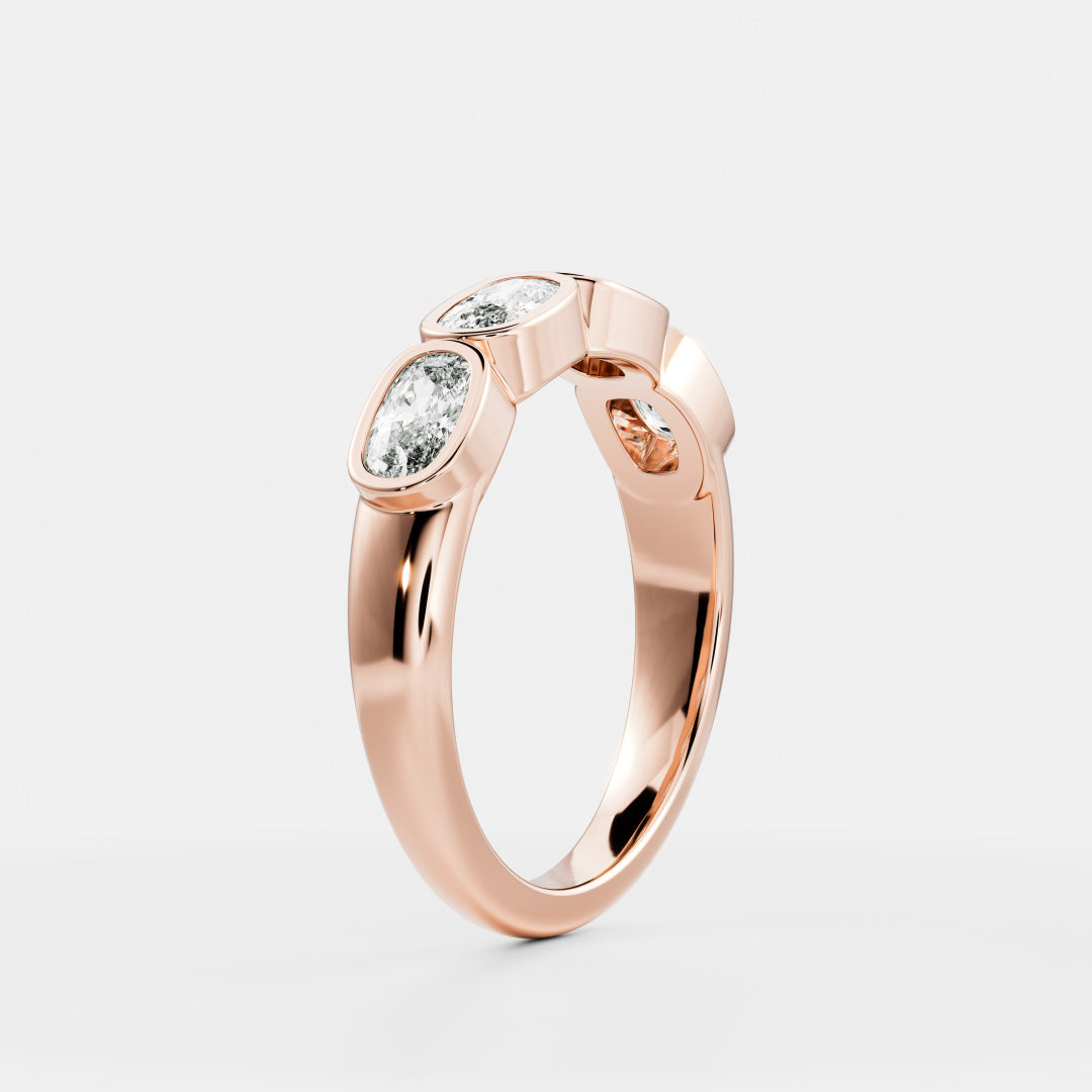 The Harper Ring - Elongated Cushion Bezel Ceremonial Ring