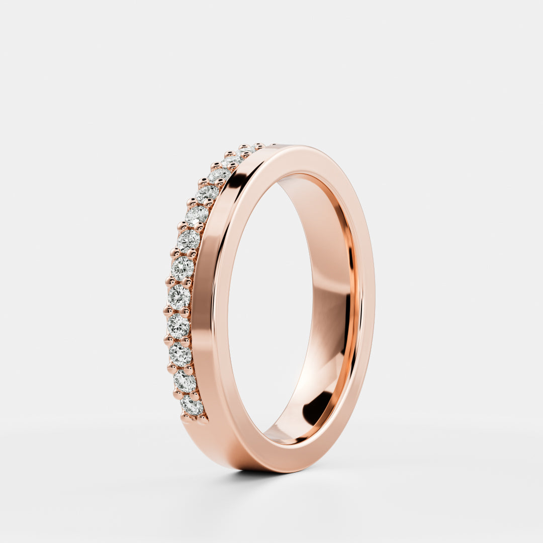 The Nara Ring - Pavé Edge Statement Ceremonial Ring