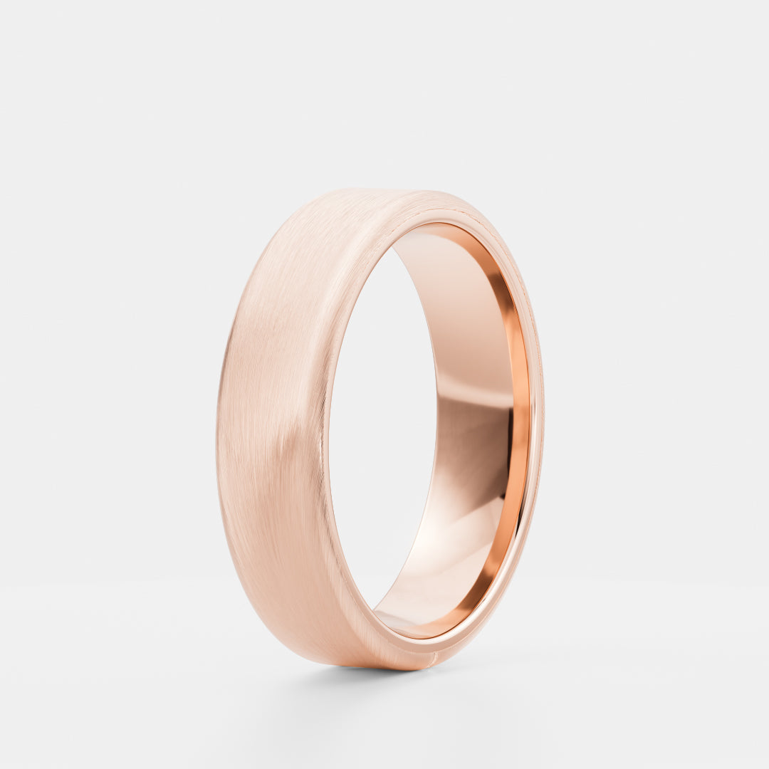 The Arlo Ring - Brushed Soft Chamfered Edge Men’s Ceremonial Band
