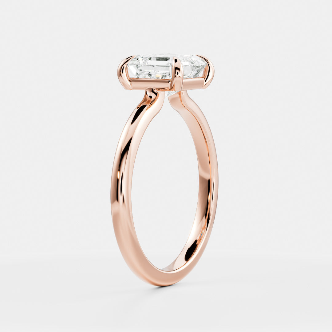 The Elmira Ring - Asscher Solitaire