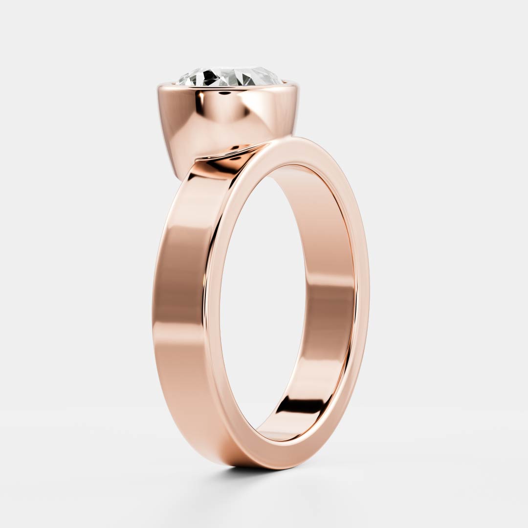 The Ludae Ring - Pear Cigar Solitaire