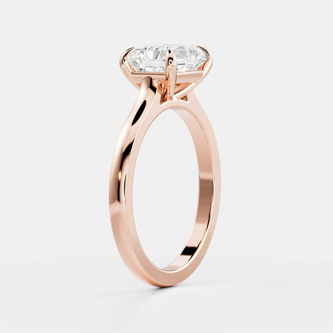 The Vienna Ring -  East-West Radiant Cathedral Solitaire