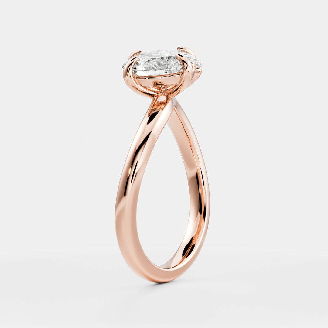 The Athaliah Ring - Oval and Marquise Curved Toi et Moi