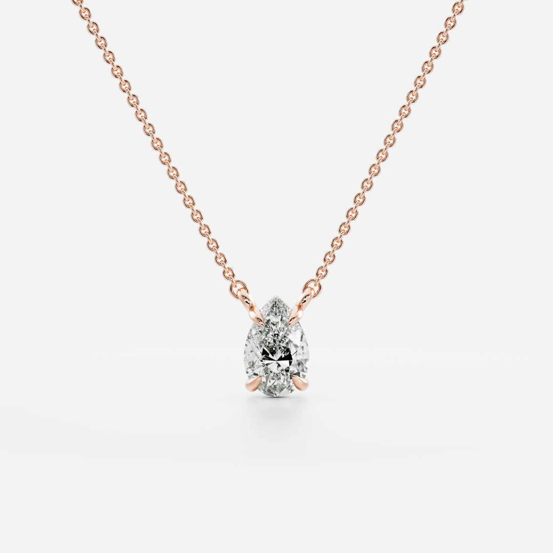 The Iris Necklace - Pear Pendant