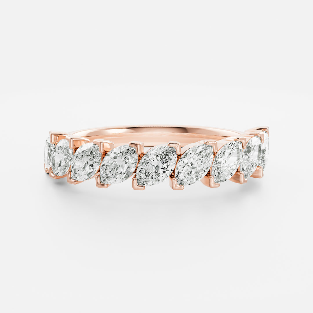 The Saphira Ring - Slanted Marquise Ceremonial Ring