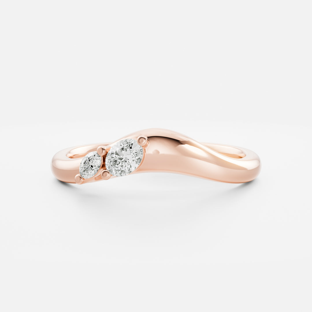 The Eve Ring - Curved Oval Ceremonial Ring