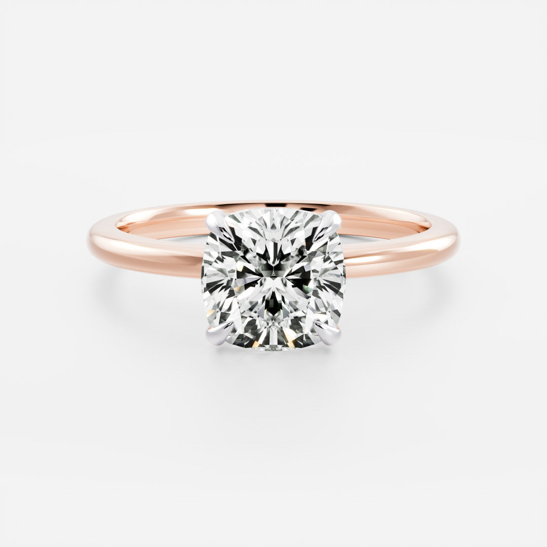 The Paloma Ring - Cushion Solitaire
