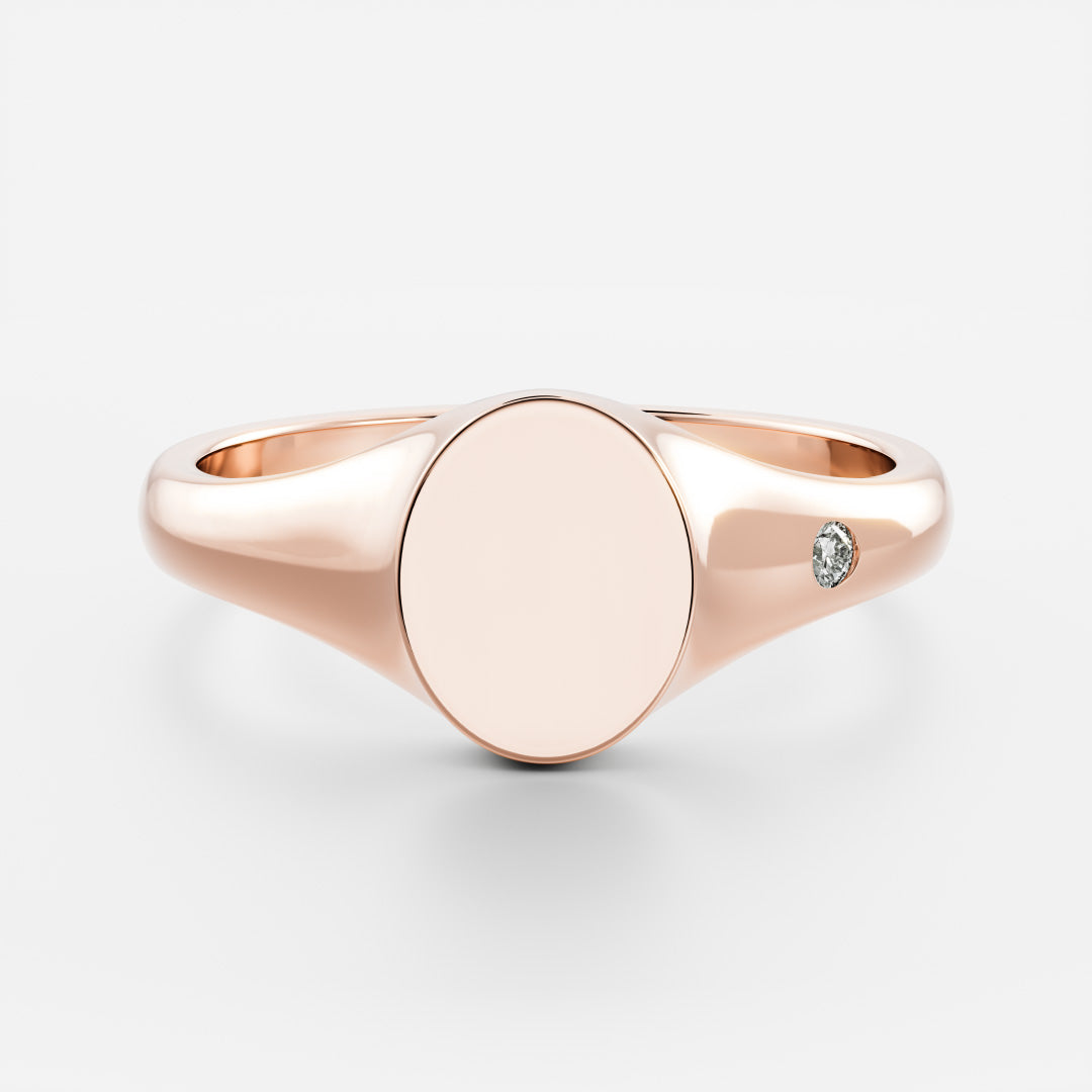 Signature Oval Signet Ring