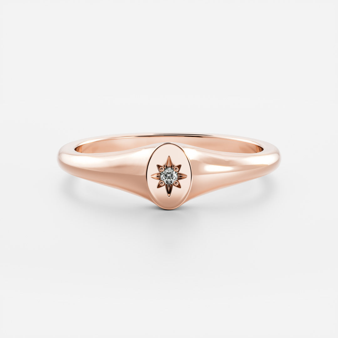 Signature Petite Oval Signet Ring