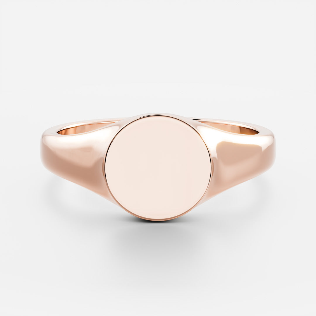 Signature Round Signet Ring