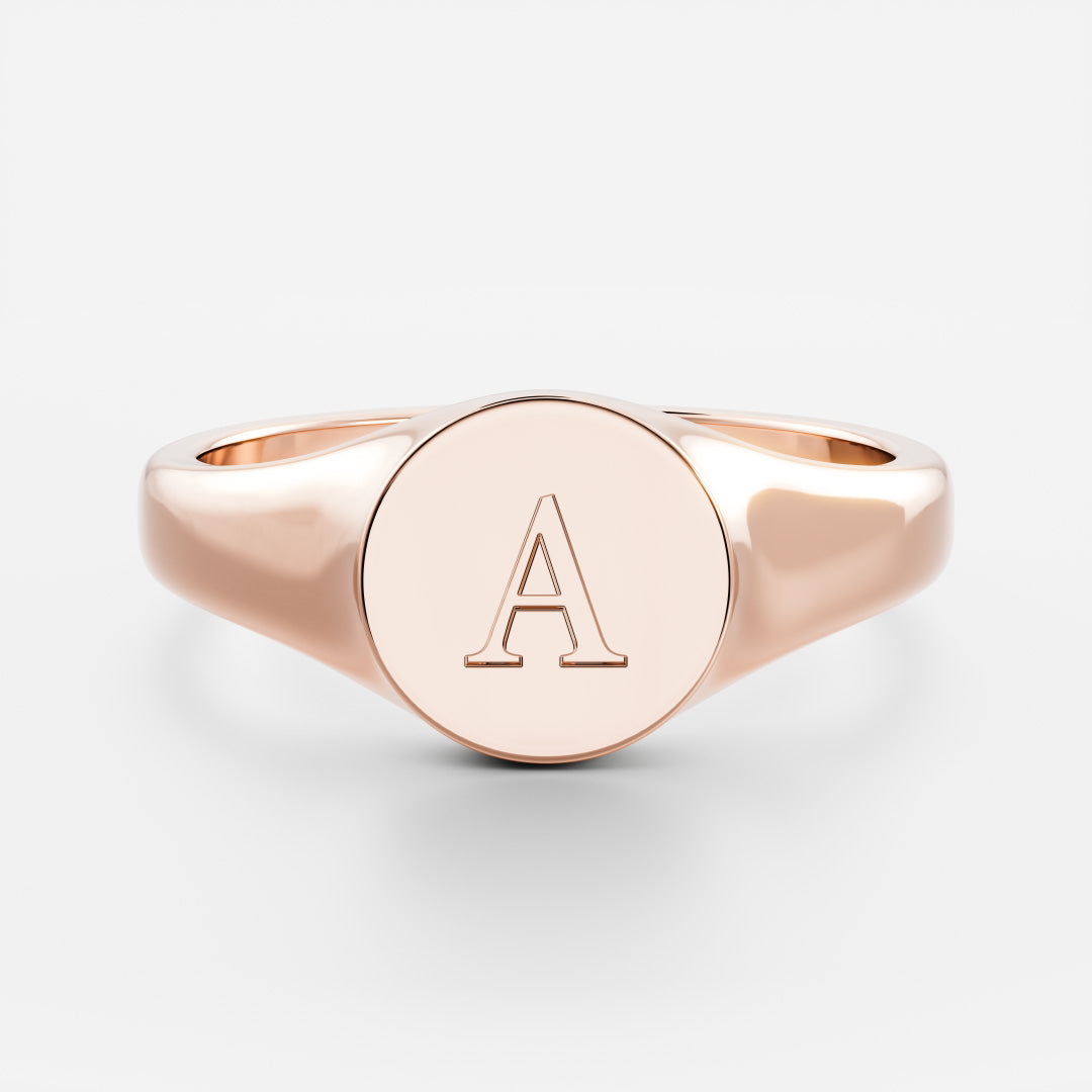 Signature Round Signet Ring