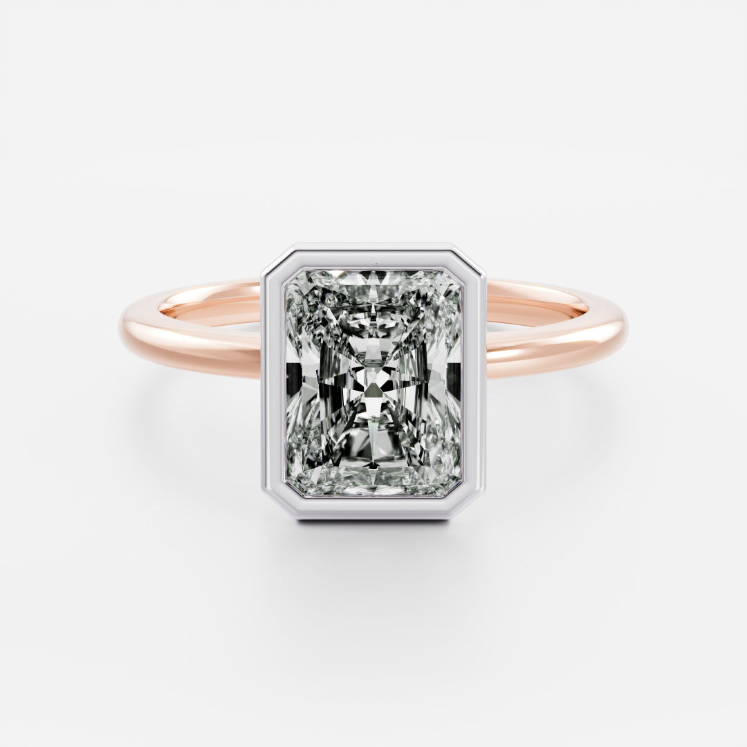 The Vienna Ring - Radiant Bezel Solitaire