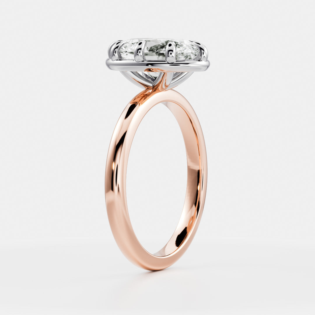 The Luise Ring® - Oval Georgian Solitaire