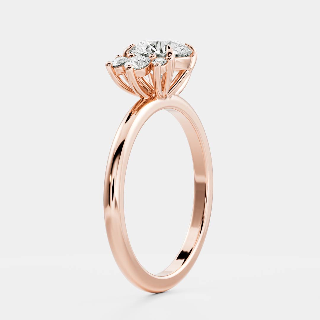 The Astraea Ring - Round Brilliant Cluster