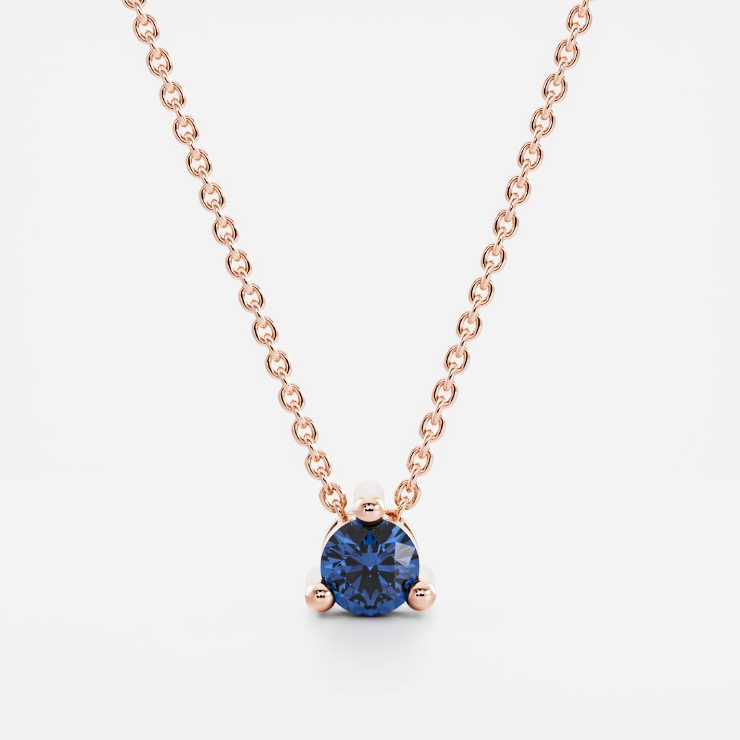 The Signature Round Cultured Sapphire Necklace